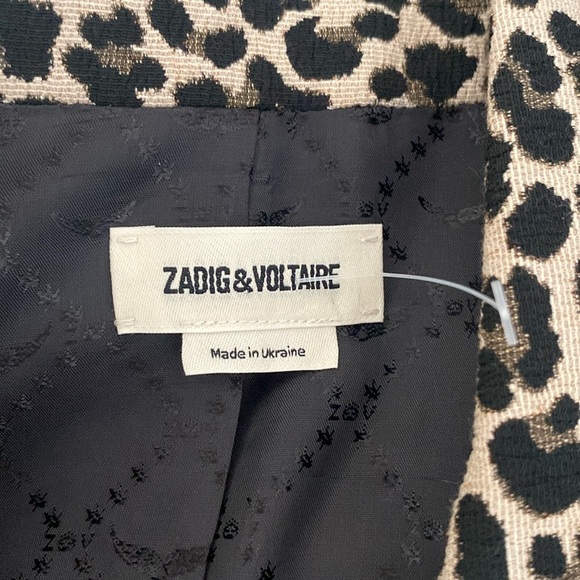 Zadig & Voltaire Leopard Print Blazer - Picture 4 of 10